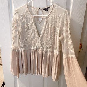 Light Pink Lace Top